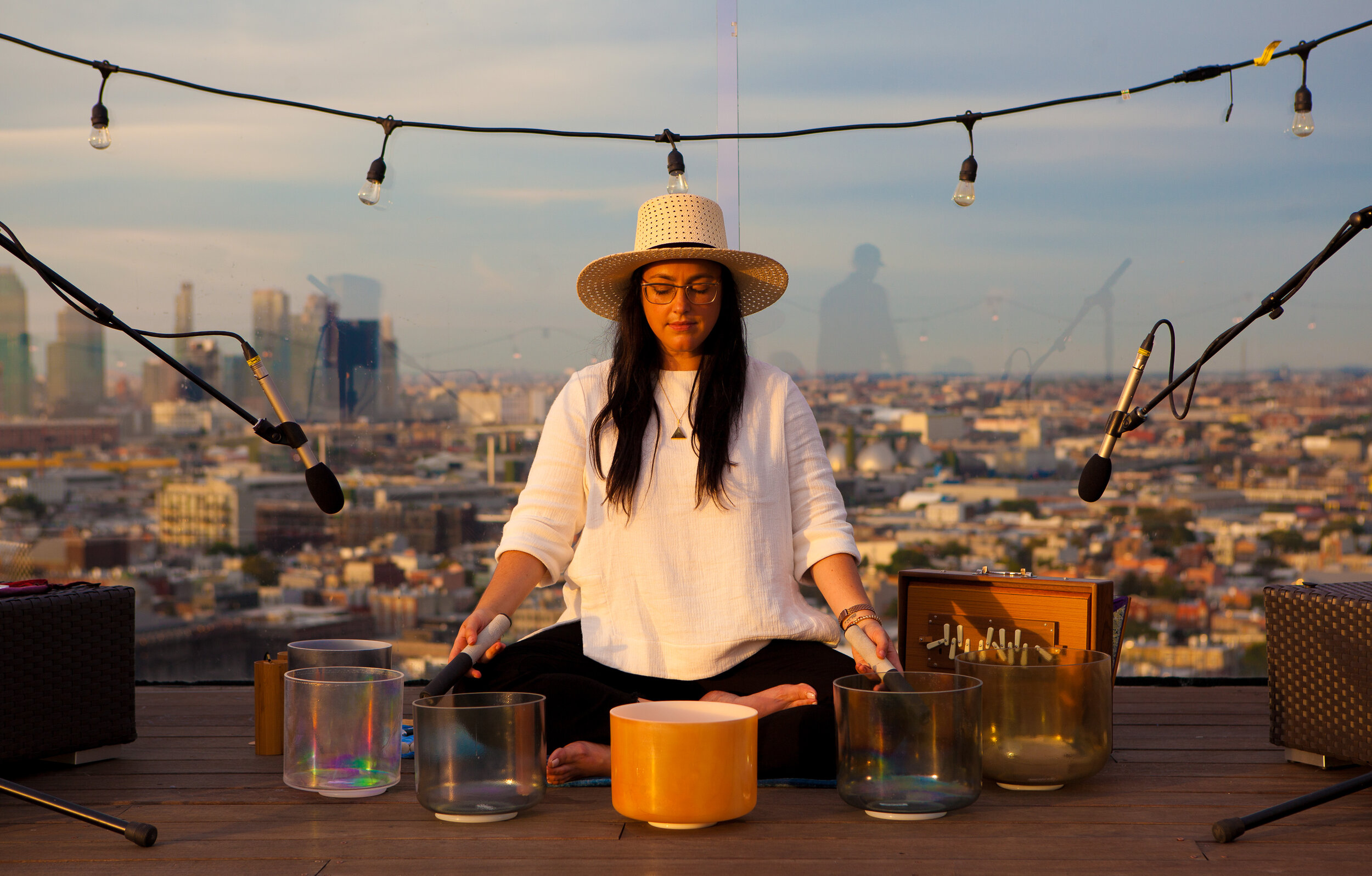 PAUSE app Launch + Rooftop Sunset Sound Bath – Conscious City Guide